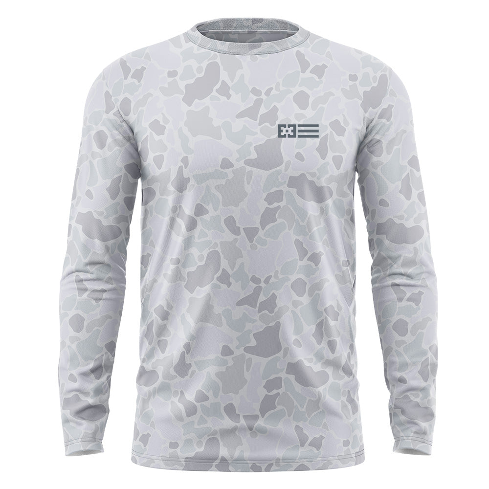 long sleeve camo dress shirt Marsh Wear Lenwood Mossy Oak Long Sleeve Original Bottomland