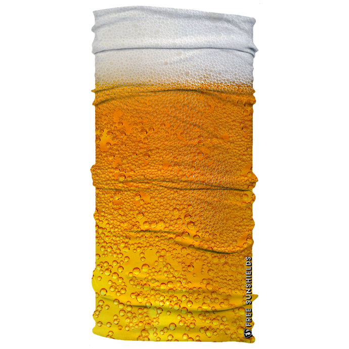  foamy bubbly amber pale ale beer me neck gaiter by free sunshields