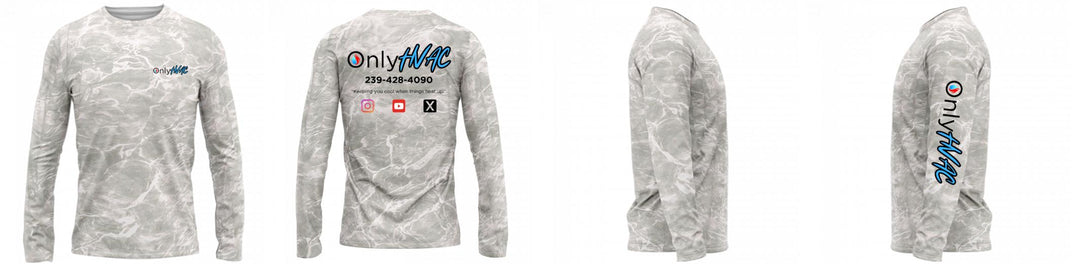 Custom Mossy Oak UPF Shirt Long Sleeve