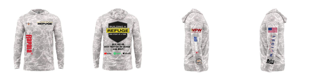 Custom Mossy Oak UPF Hooded Shirt