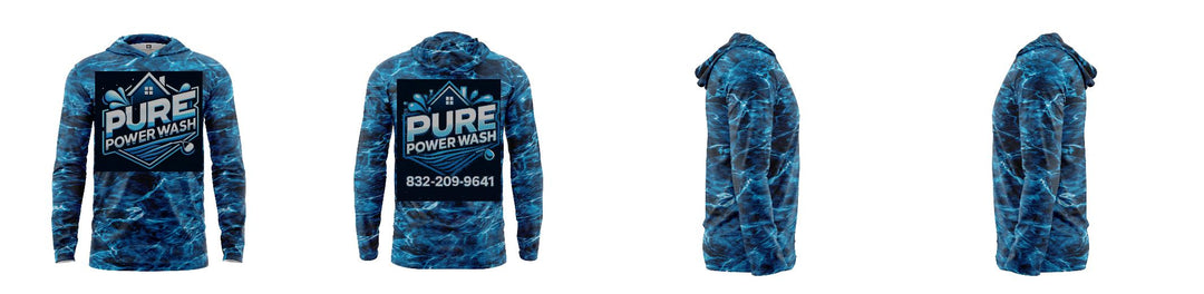 Custom Mossy Oak UPF Hooded Shirt