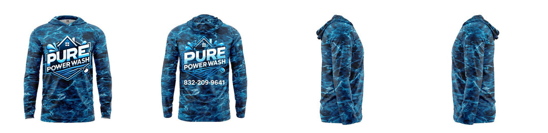 Custom Mossy Oak UPF Hooded Shirt