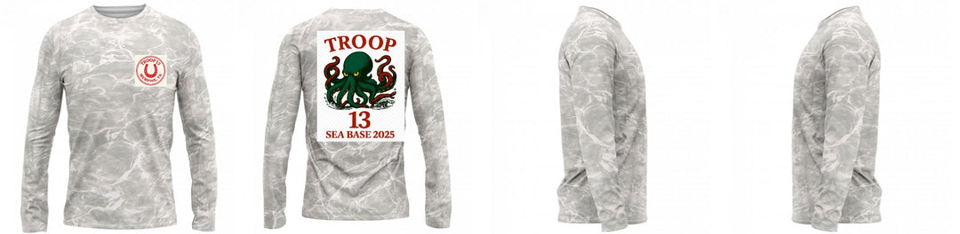 Custom Mossy Oak UPF Shirt Long Sleeve