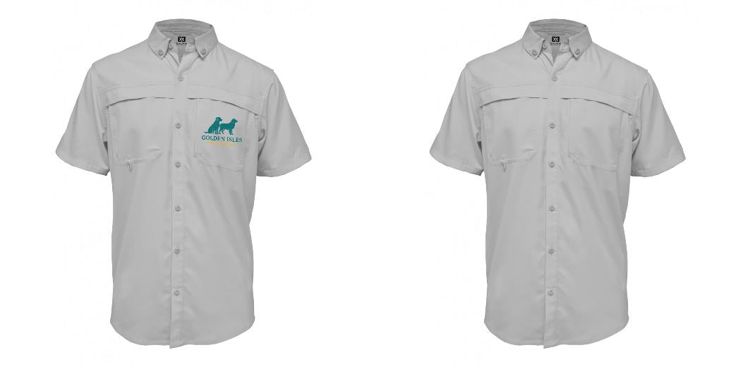 Custom Men's Button Up Short Sleeve