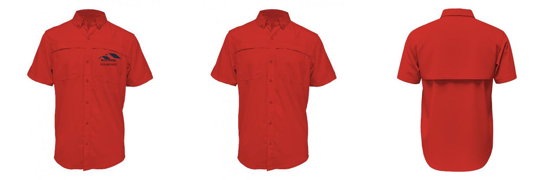 Custom Men's Button Up Short Sleeve
