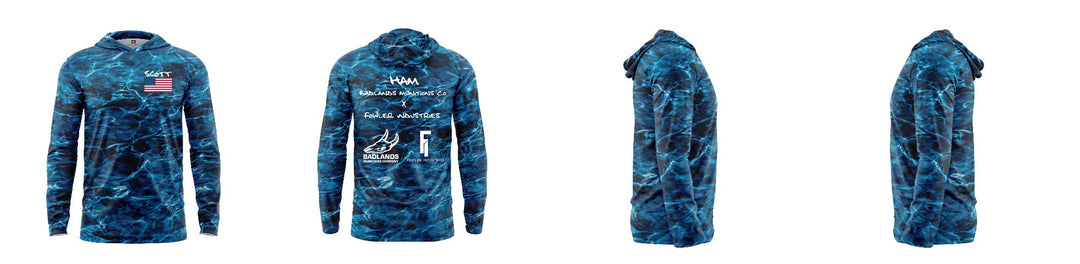 Custom Mossy Oak UPF Hooded Shirt