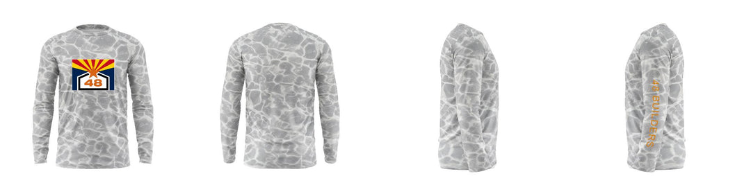Custom Water Camo UPF Shirt Long Sleeve