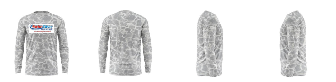 Custom Water Camo UPF Shirt Long Sleeve