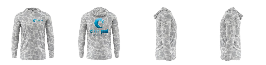 Custom Water Camo UPF Hooded Shirt