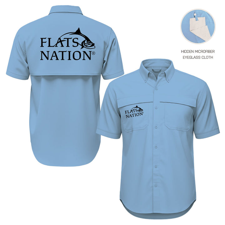 Flats Nation Button Up Short Sleeve Shirt
