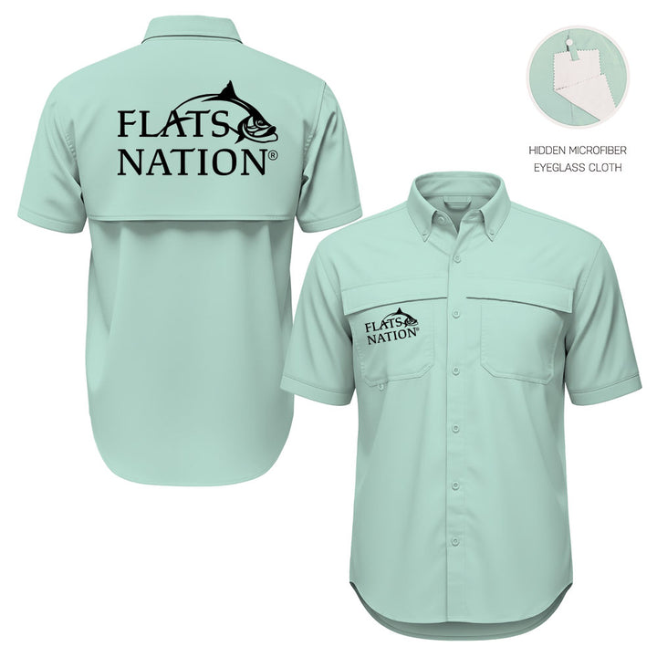 Flats Nation Button Up Short Sleeve Shirt