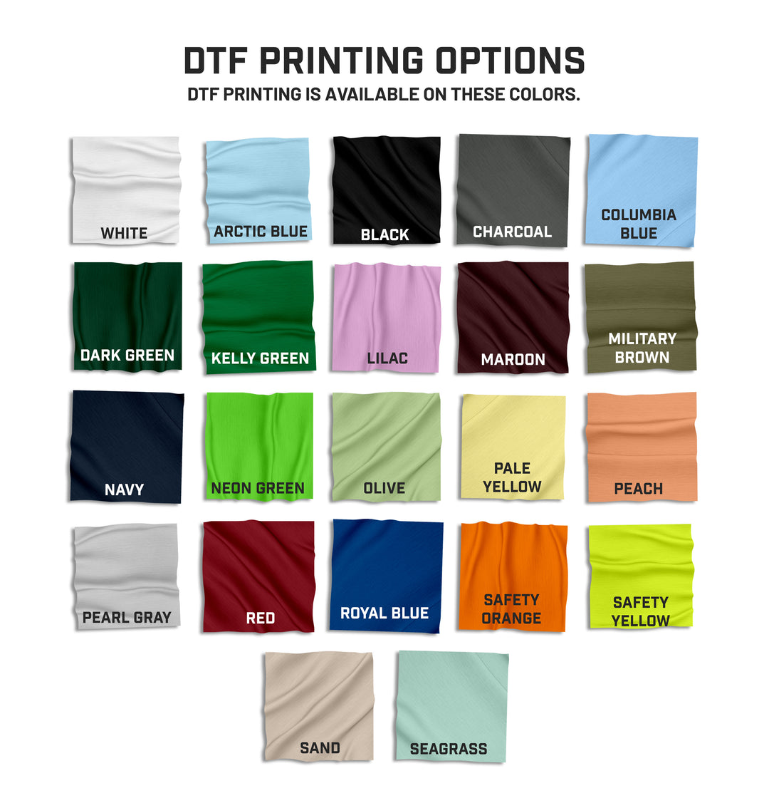 Color swatches available for hooded upf shirts.