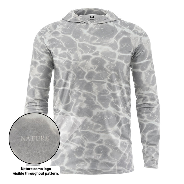 Custom Water Camo UPF Hooded Shirt