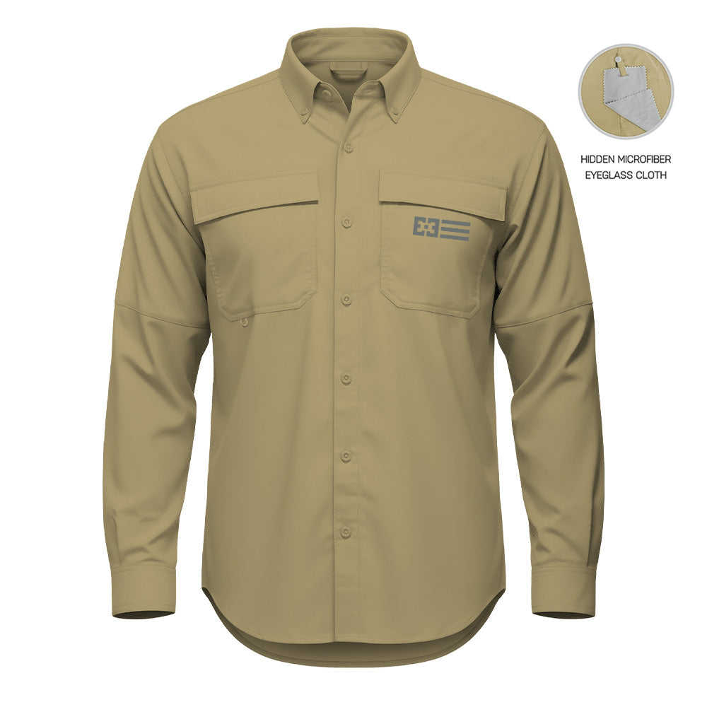 Khaki Button Up