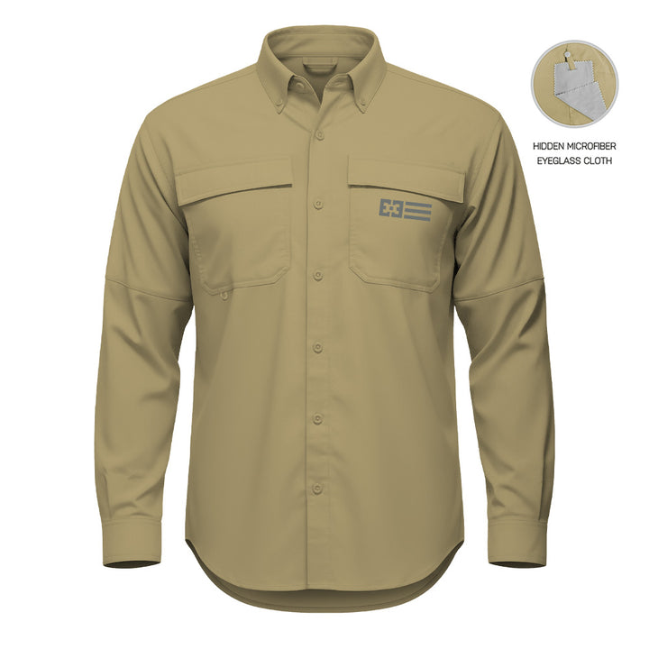 Khaki Button Up