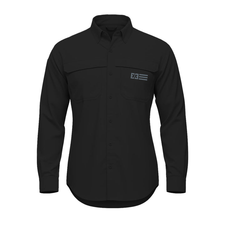 Original Free Sunshields women's long sleeve button up product image black