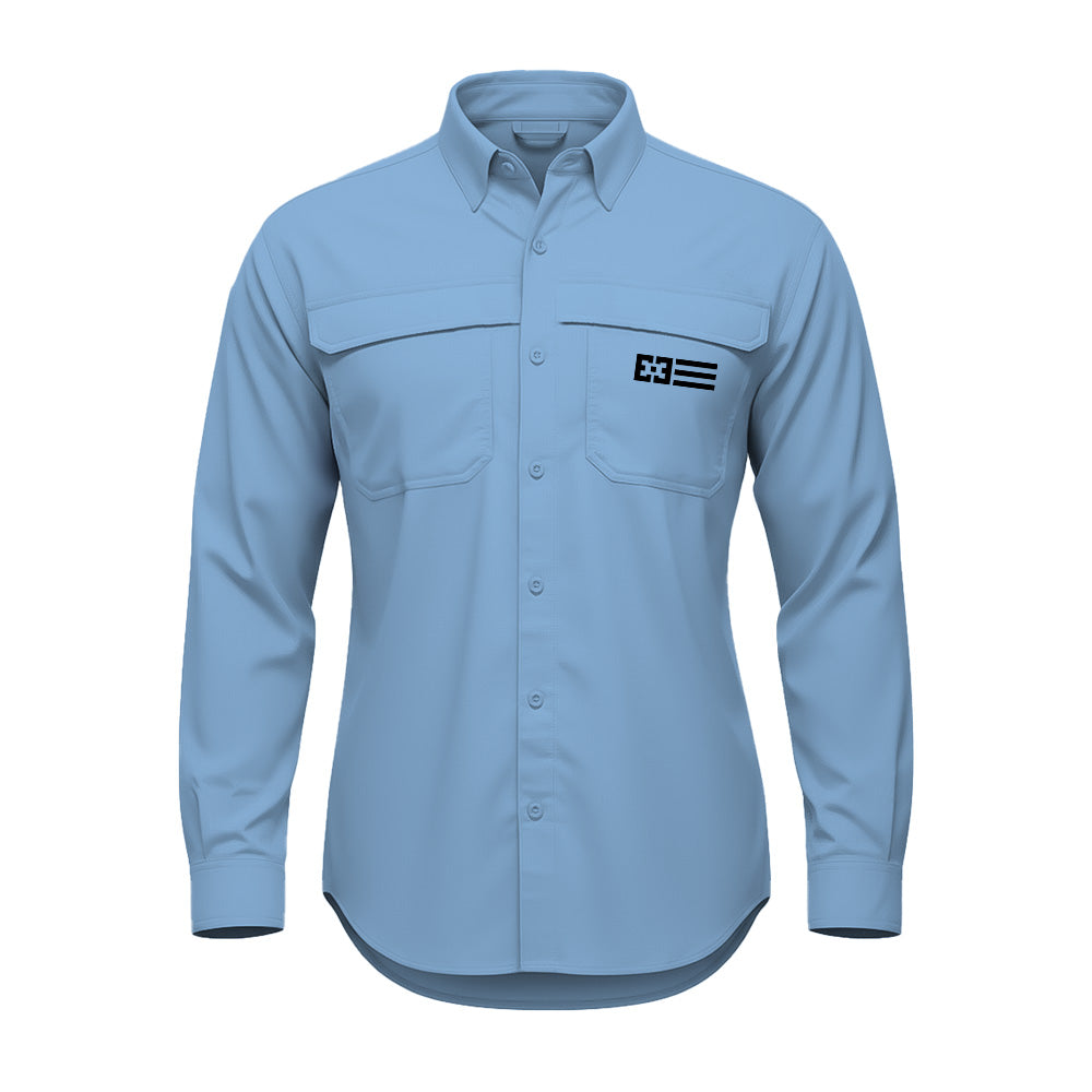 Original Free Sunshields women's long sleeve button up product image columbia blue