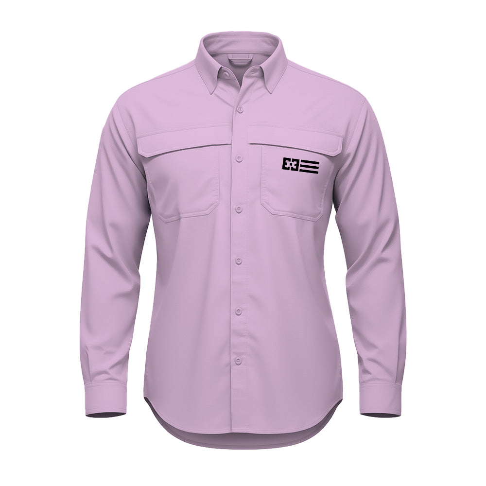 Original Free Sunshields women's long sleeve button up product image light pink