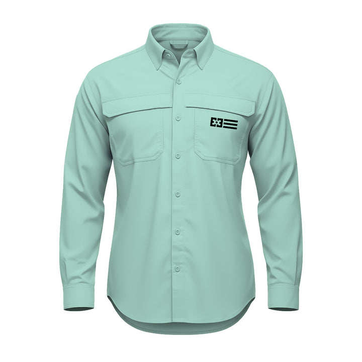 Original Free Sunshields women's long sleeve button up product image seagrass