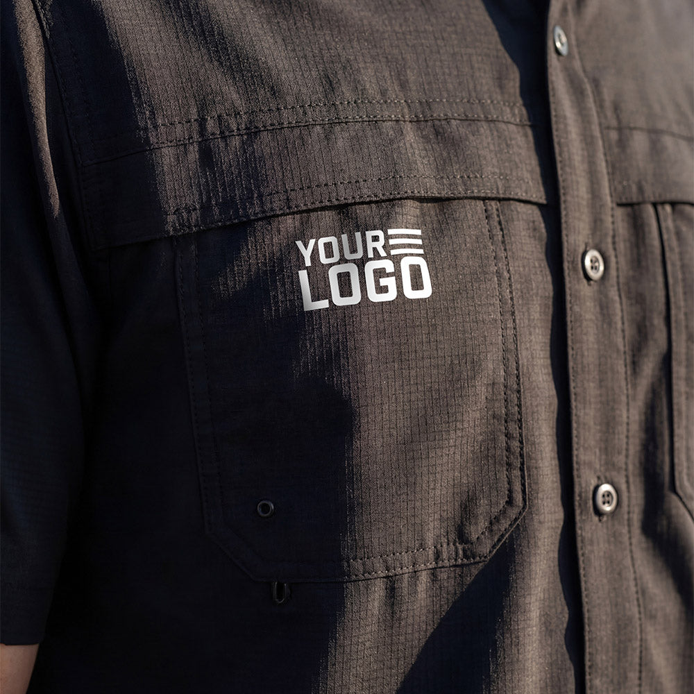 Custom Men's Button Up Short Sleeve