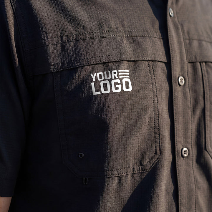 Custom Men's Button Up Short Sleeve