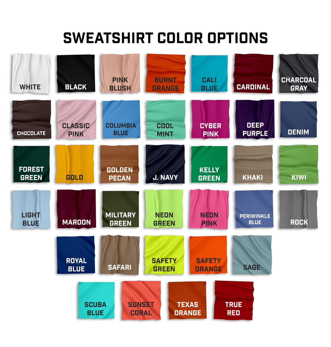 Sweatshirt Swatches