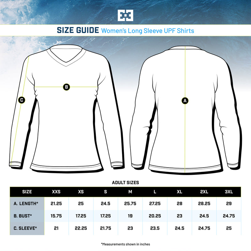 Women's Long Sleeve Size Guide