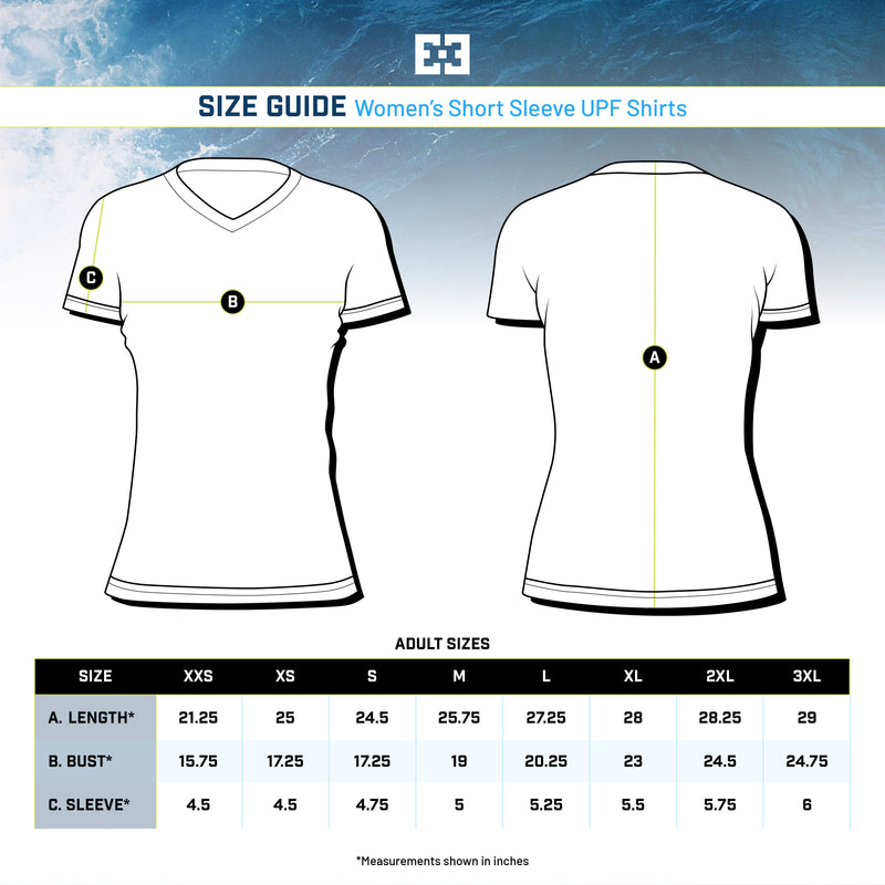 Women's Short Sleeve Size Guide
