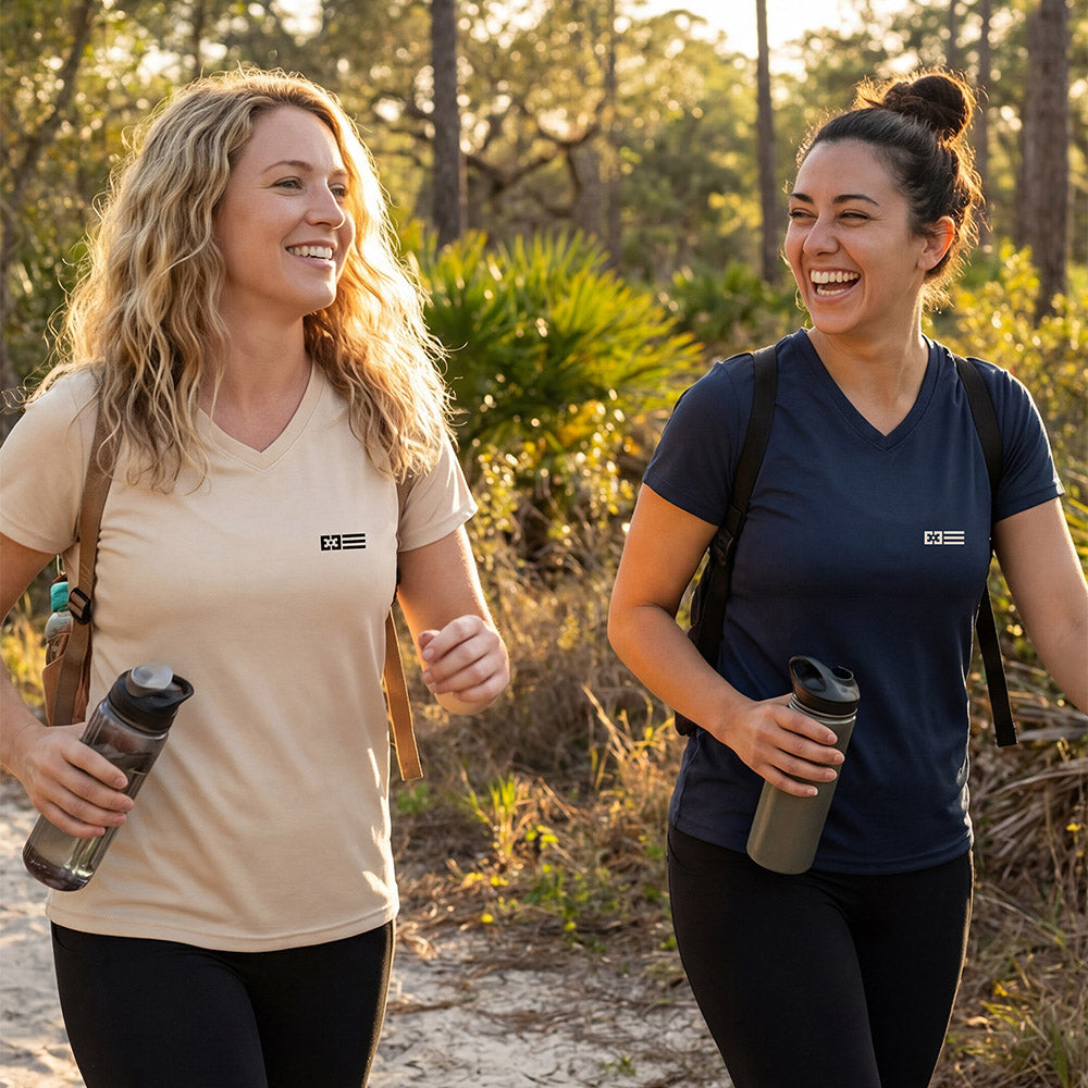 Women's Short Sleeve UPF Lifestyle Image