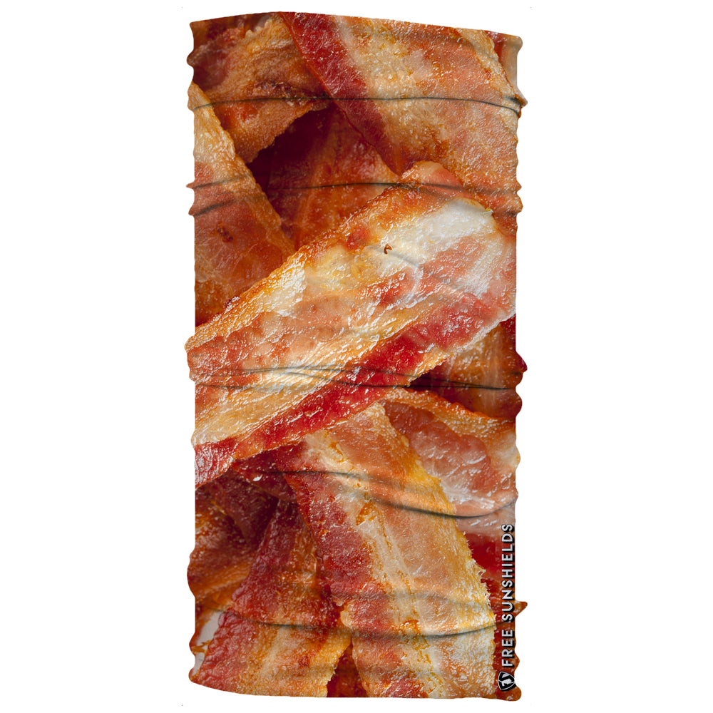 crispy strip cooked bacon me crazy neck gaiter mask