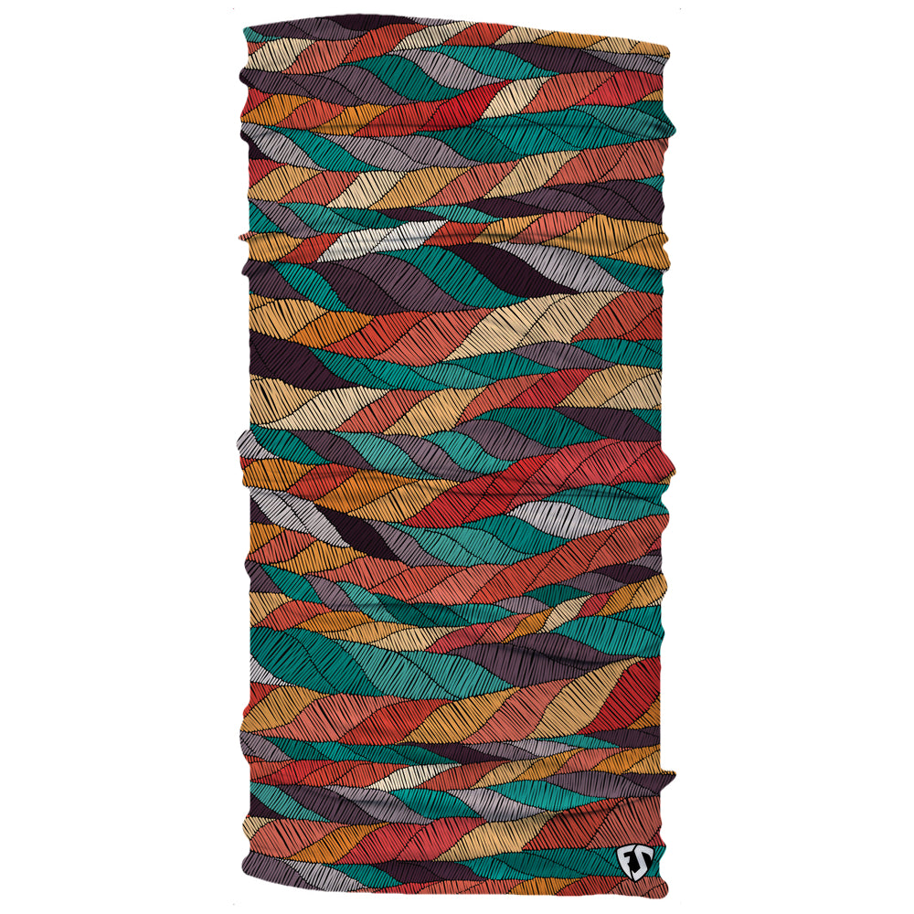 Free Sunshields multi-color rope Native American Navajo Sunset Neck Gaiter