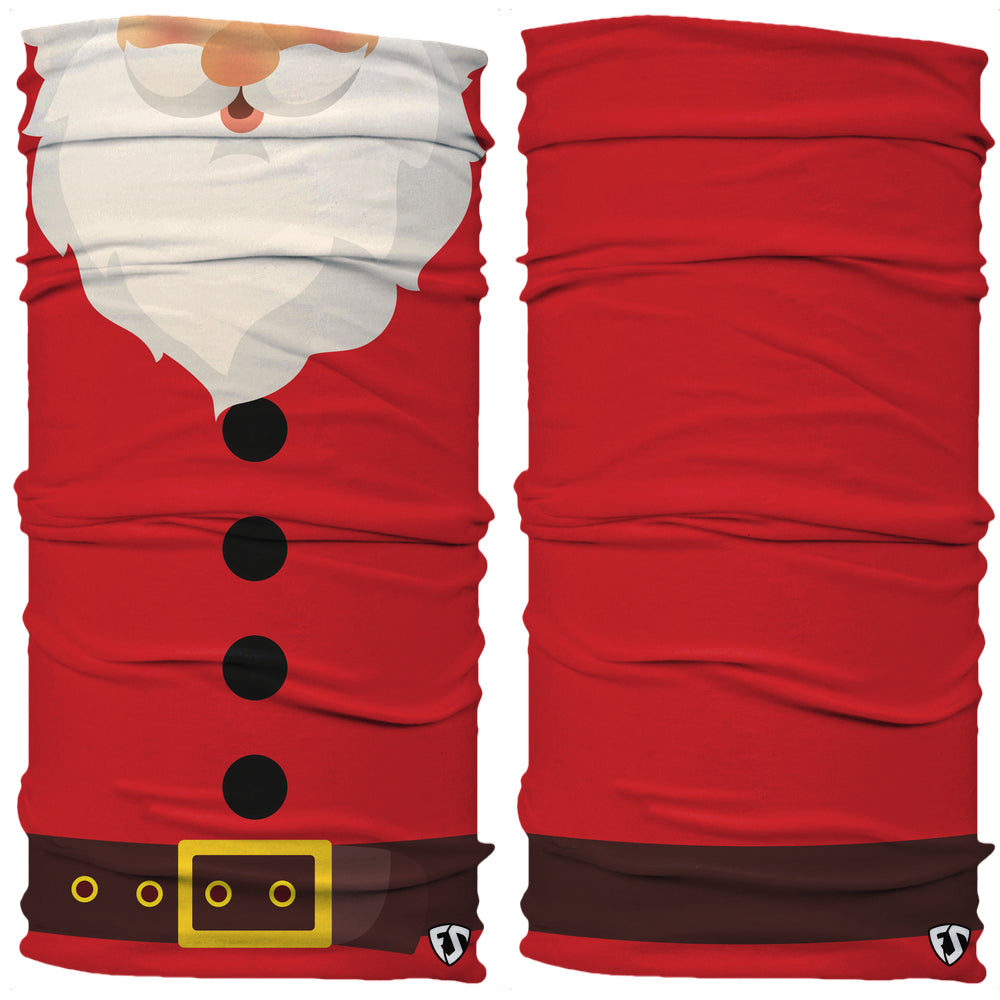 Red suit white beard Santa Claus Neck Gaiter