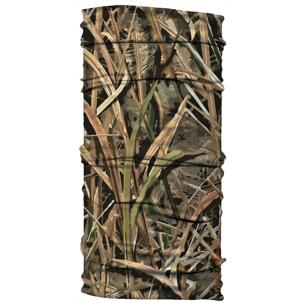 swamp grass green tree brown wetland camo neck gaiter